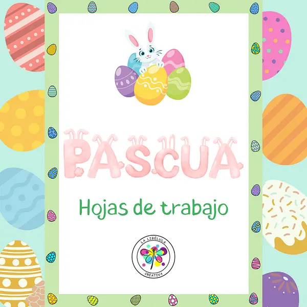 Spanish Easter Worksheets Pascua Hojas Trabajo Color Spring Eggs NO PREP