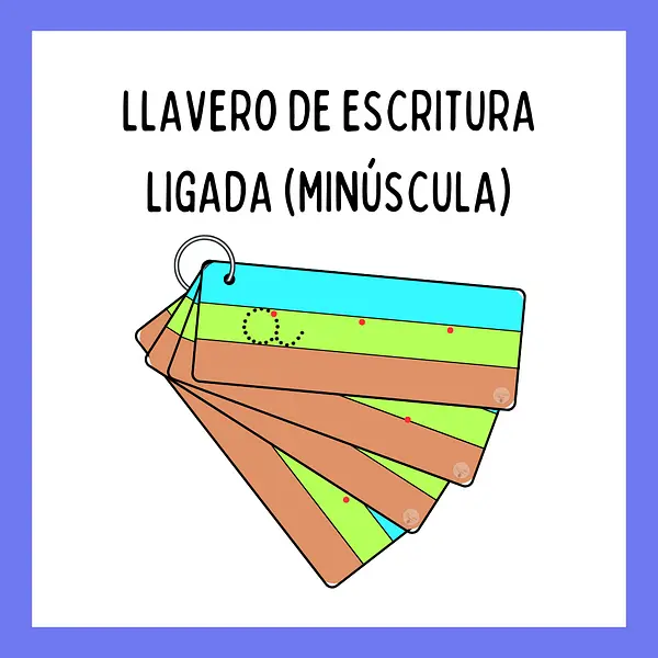 Llavero de escritura ligada (minúscula)