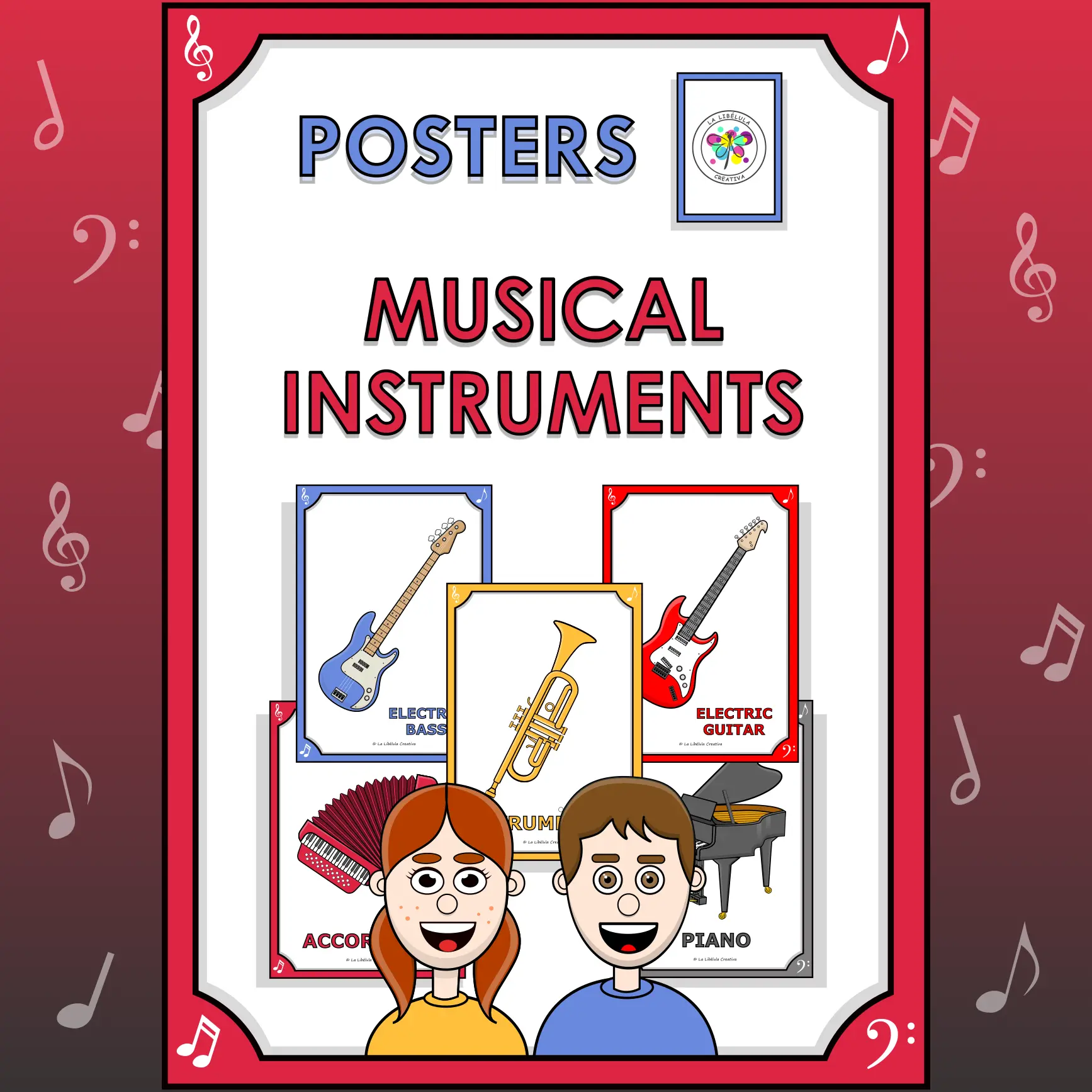 Posters Musical Instruments Music Color