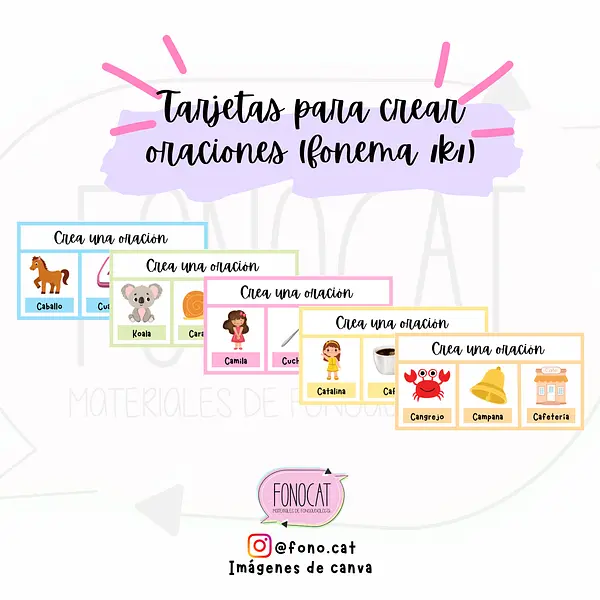 Carpeta: Tarjetas de Fonemas