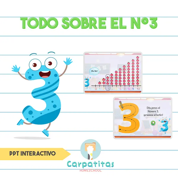 El Número 3 Para Niños