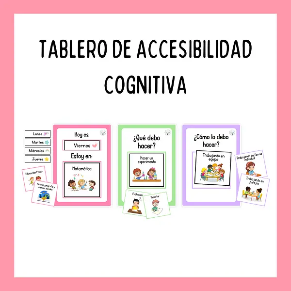 tablero de accesibilidad cognitiva