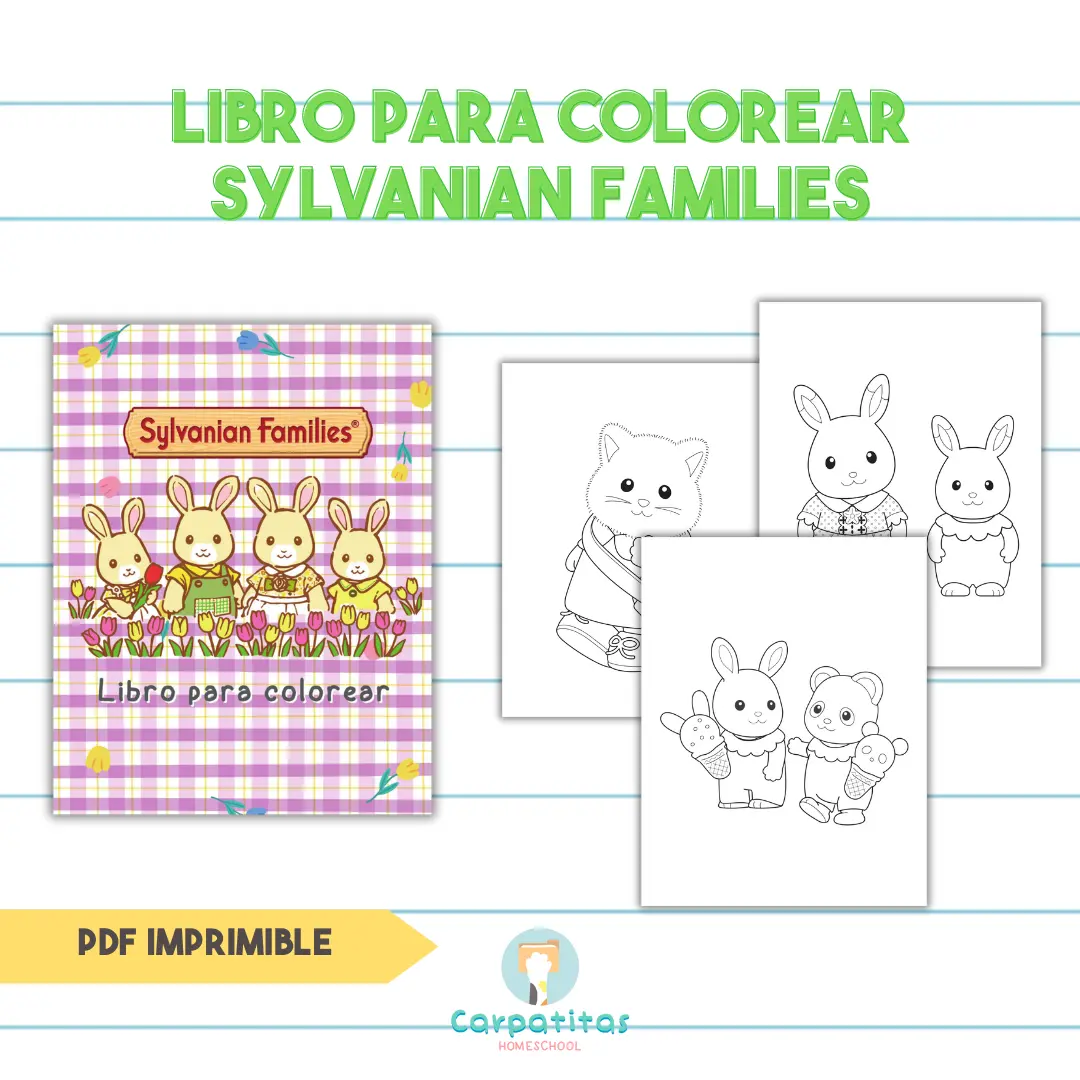 Sylvanian Families Para Colorear - Ternurines Para Colorear - PDF para imprimir