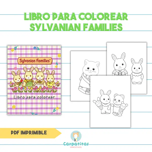 Sylvanian Families Para Colorear - Ternurines Para Colorear - PDF para imprimir