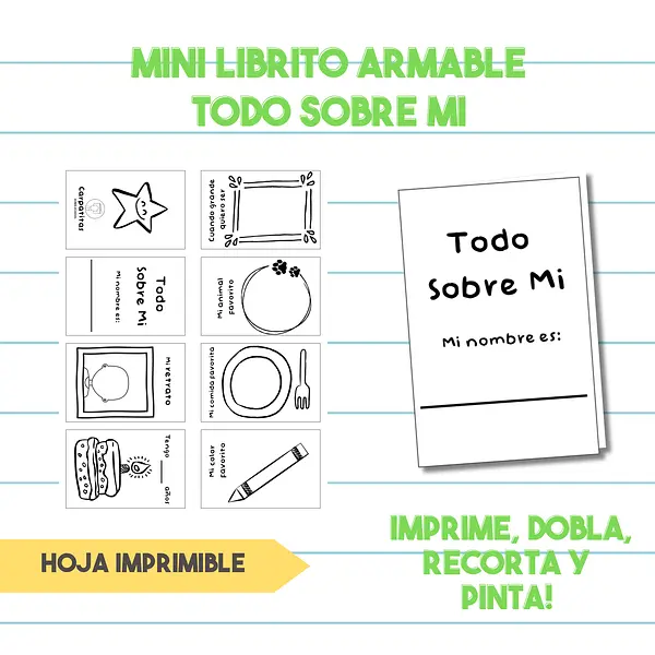 Mini Libro Armable Todo Sobre Mi