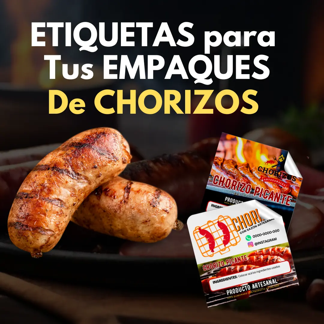 Etiquetas para el empaque de tus chorizos