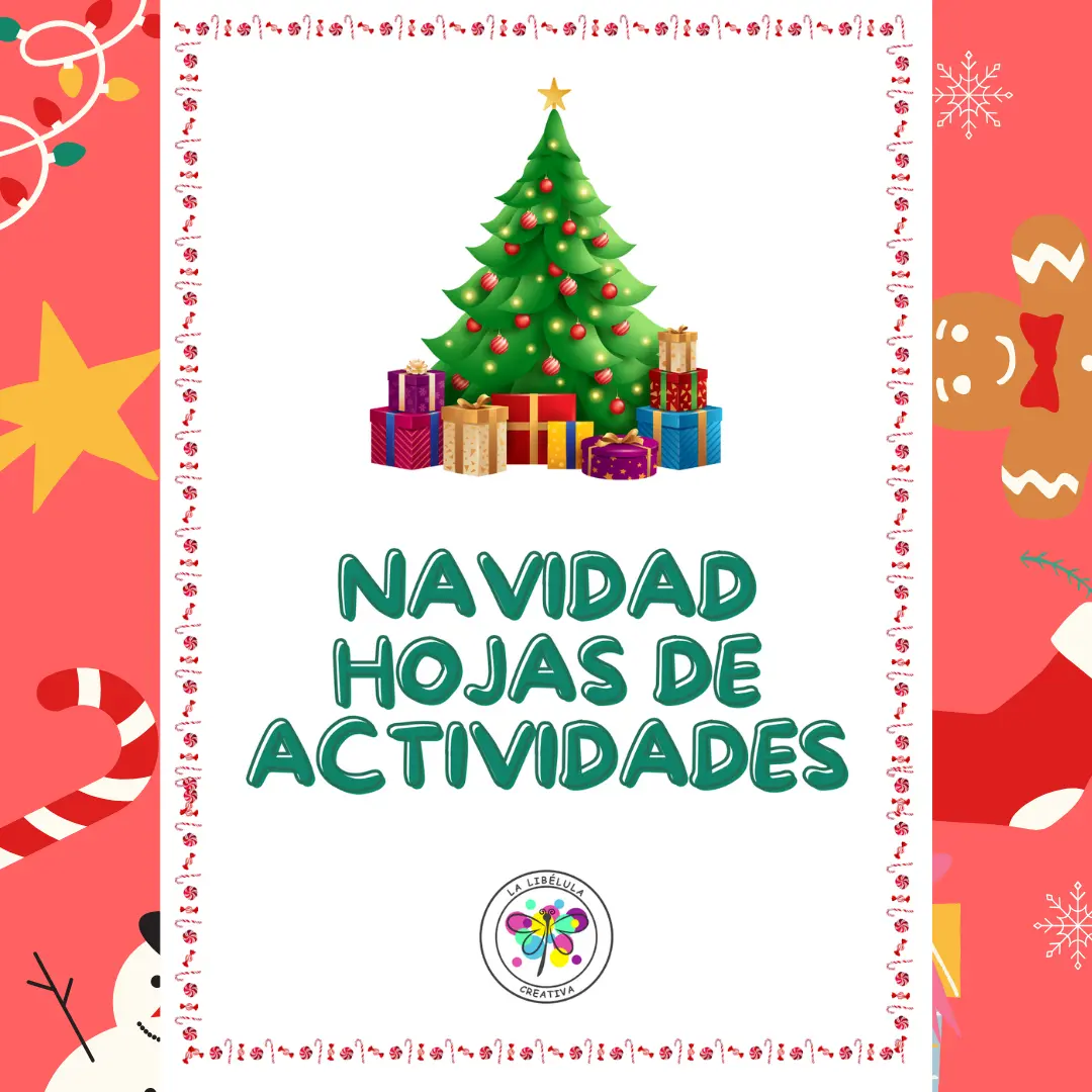 Spanish Worksheets Activities Color Cut Numbers Christmas Actividades Navidad