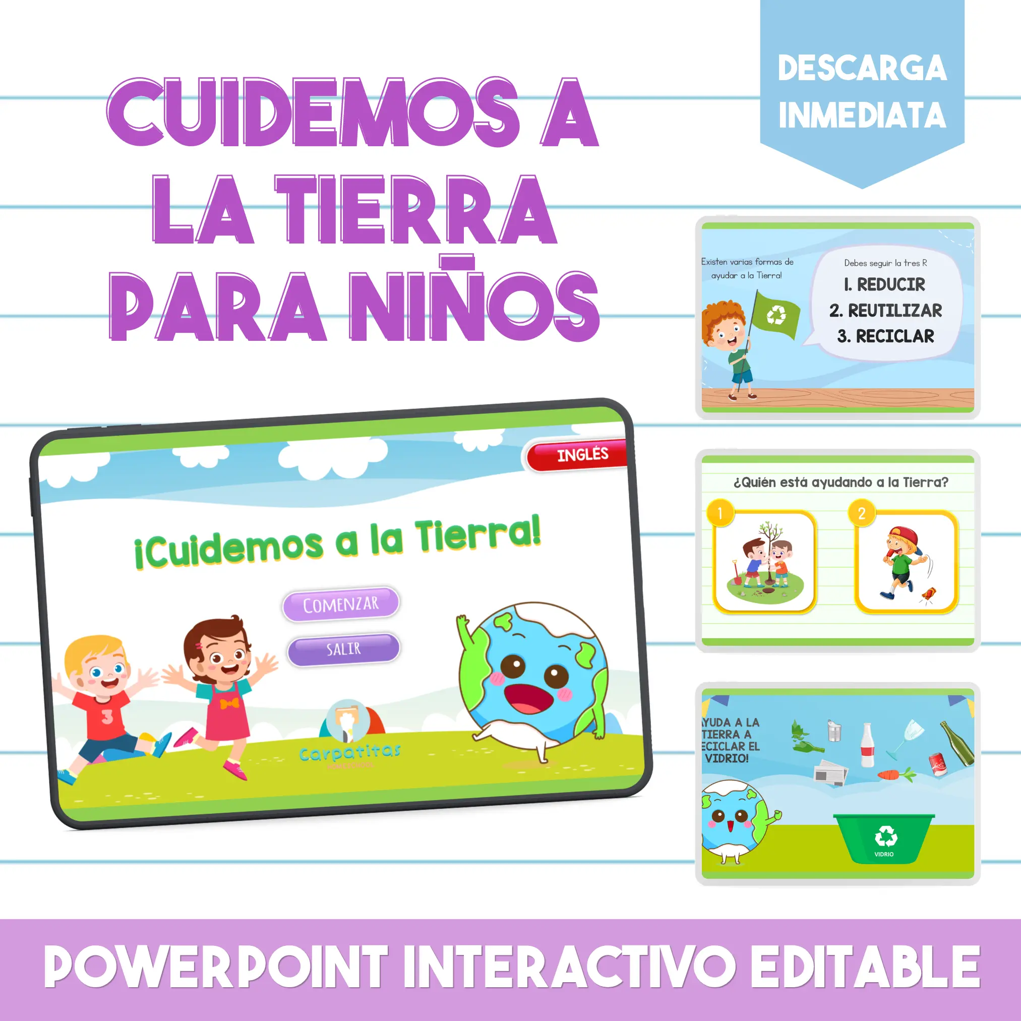 Cuidar a la Tierra Para Niños (Día de la Tierra)