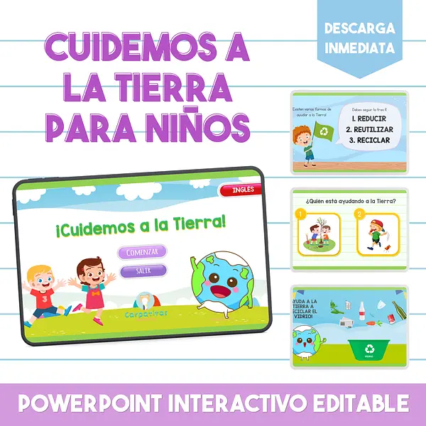 Cuidar a la Tierra Para Niños (Día de la Tierra)