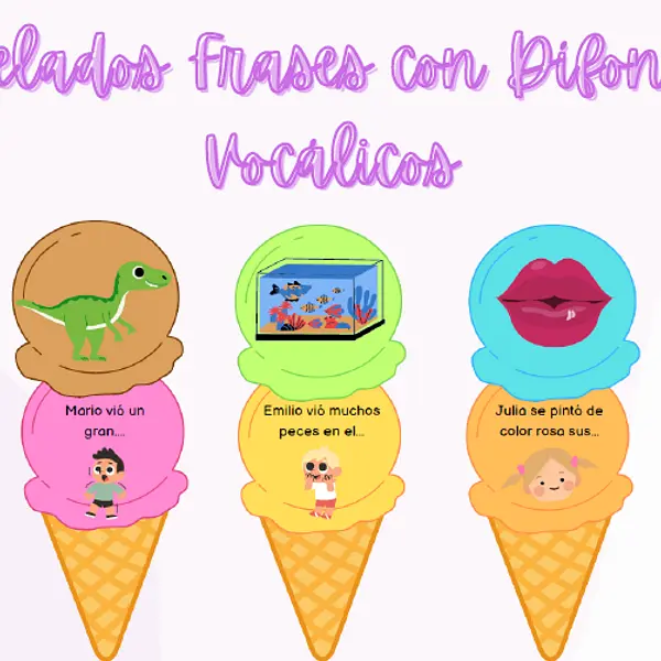 Helados de Frases Dífonos Vocálicos