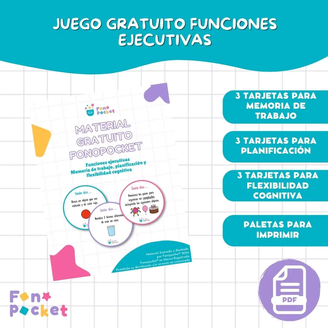 Juego imprimible para trabajar funciones ejecutivas - Gratuito