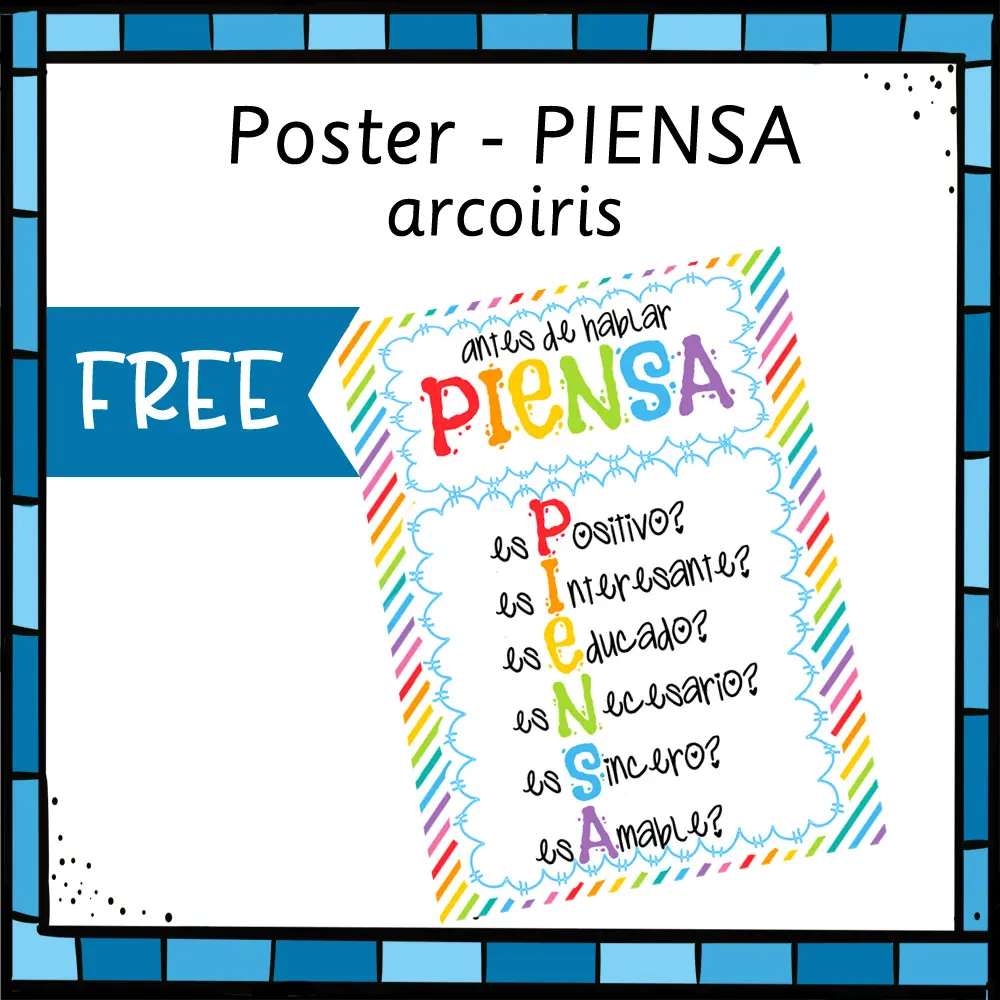 Arcoiris - poster PIENSA