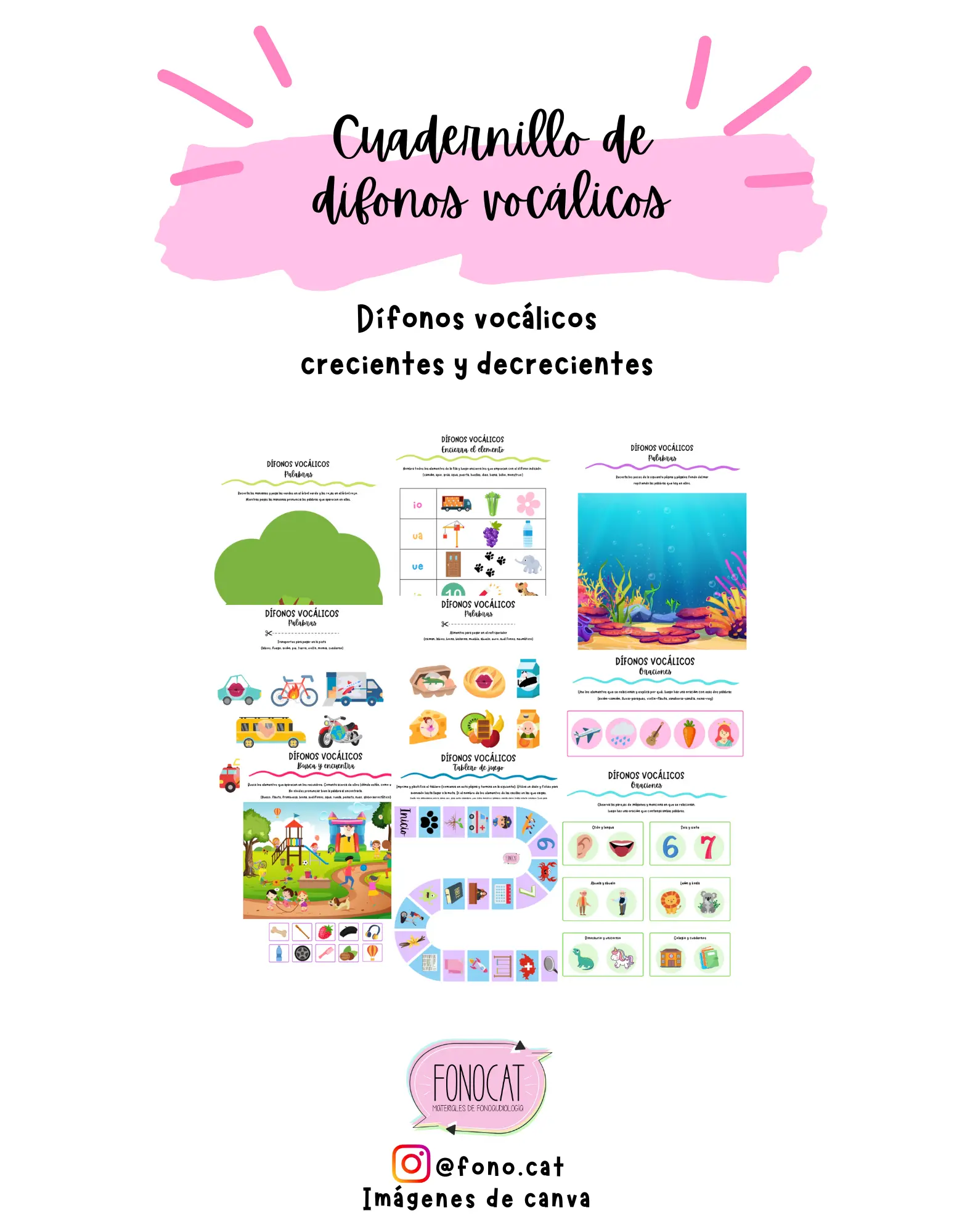 Cuadernillo de Dífonos Vocálicos