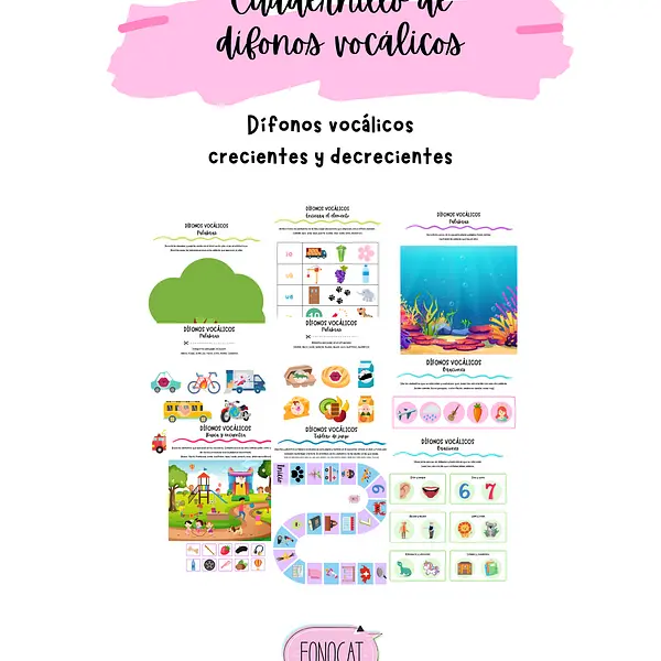 Cuadernillo de Dífonos Vocálicos