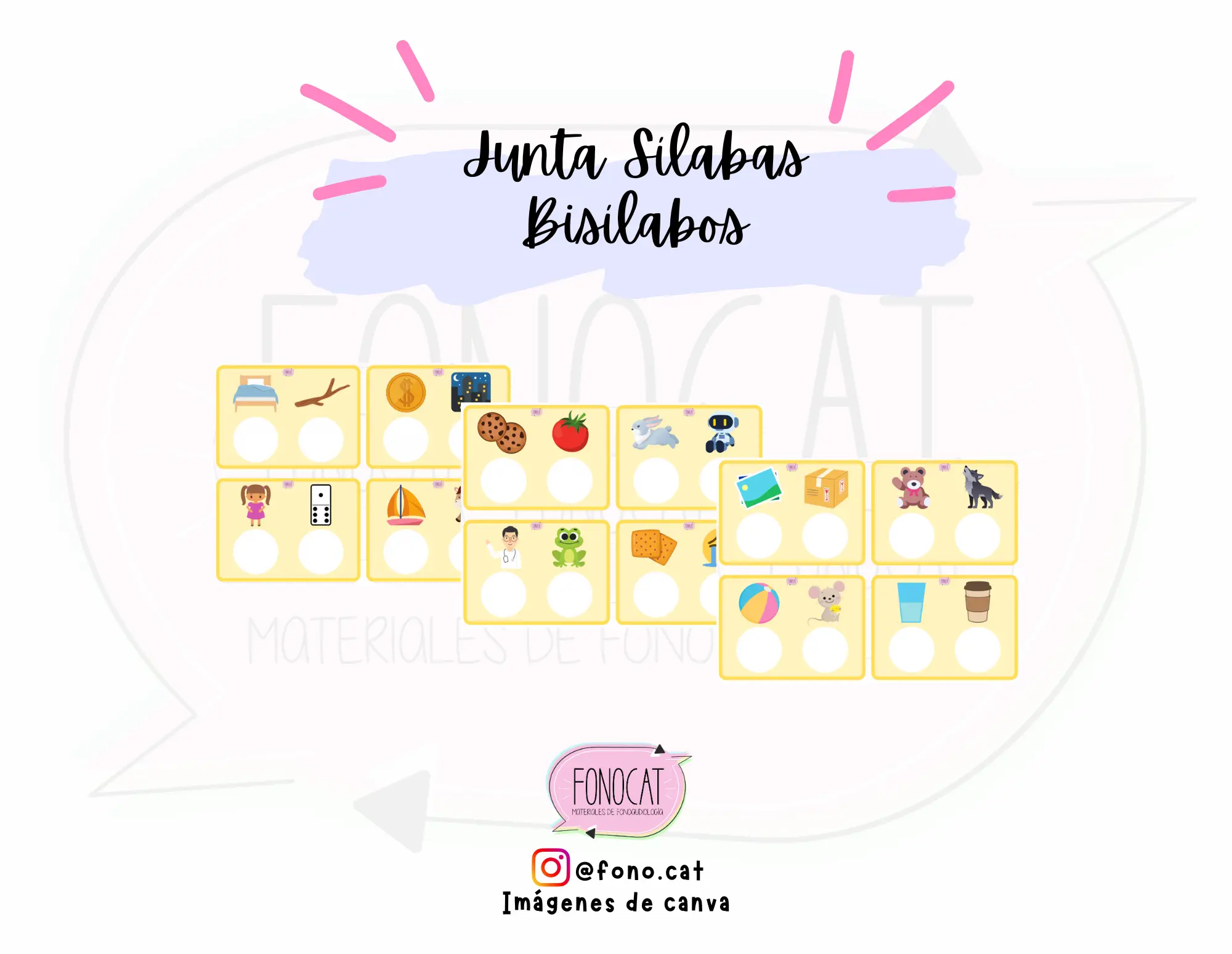 Junta sílabas (bi, tri y tretasílabos)