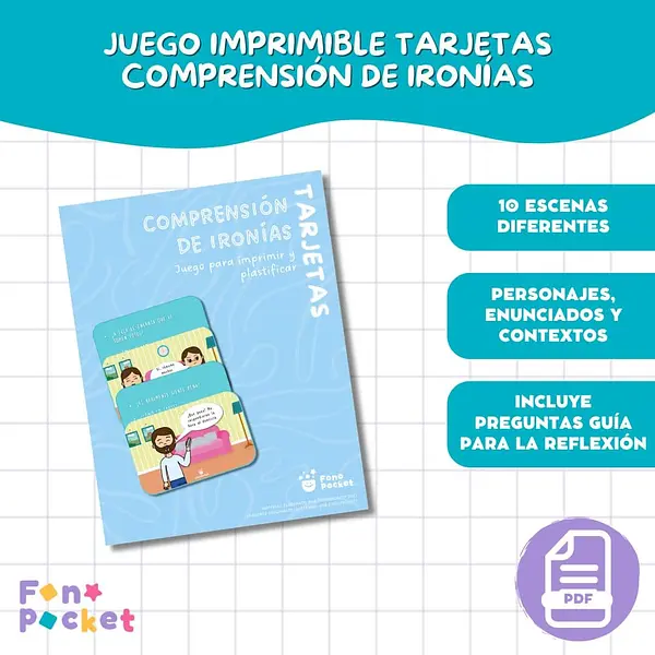 Tarjetas comprensión de ironías