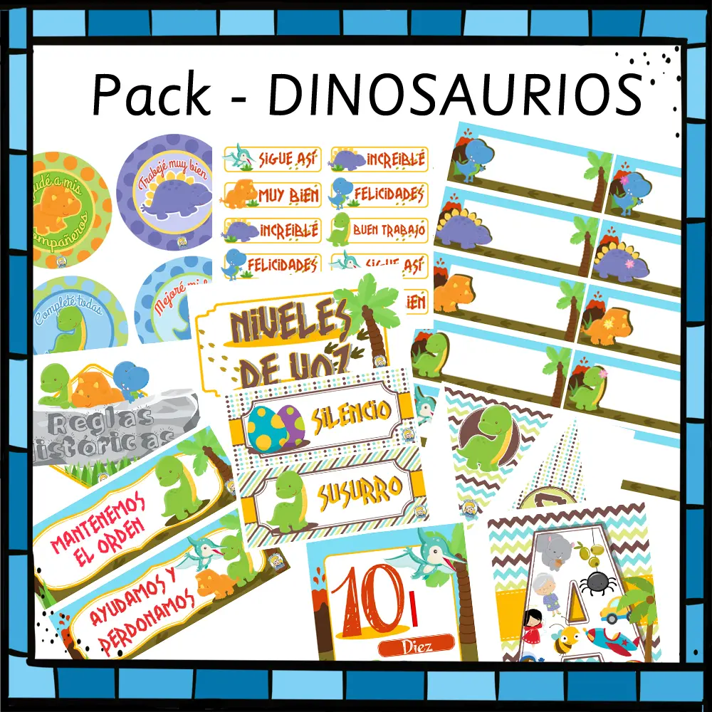 Pack sala de clase - DINOSAURIOS