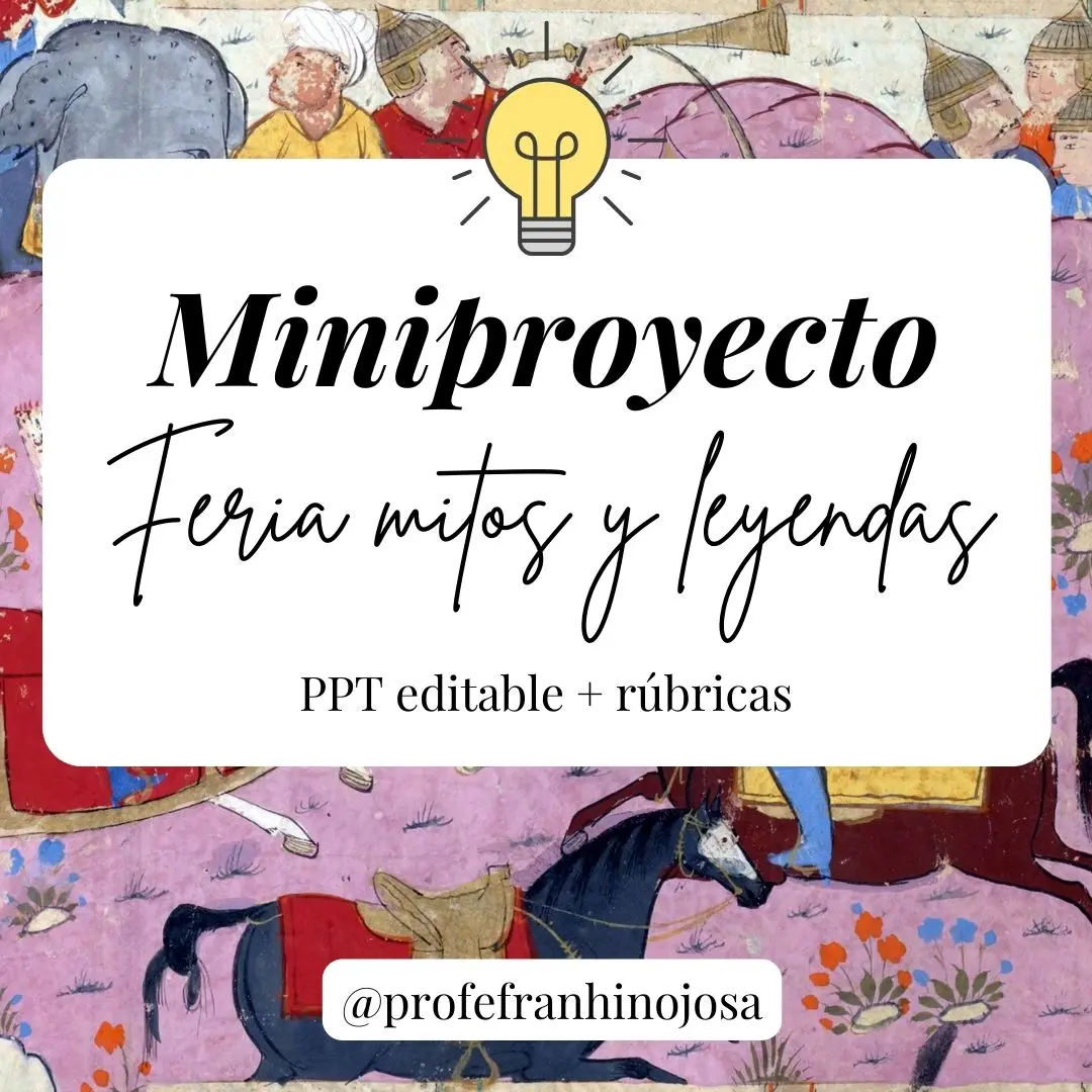 Miniproyecto Feria mitos y leyendas incluye evaluaciones