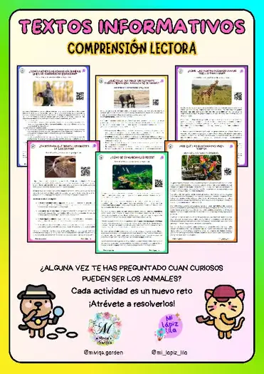 TEXTOS INFORMATIVOS "CURIOSIDADES DE LOS ANIMALES"