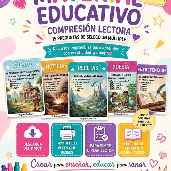 Lecturas Comprensivas para Simce o Plan Lector
