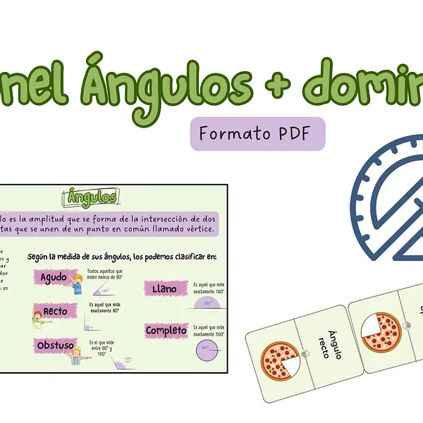 Panel/póster los ángulos + dominó