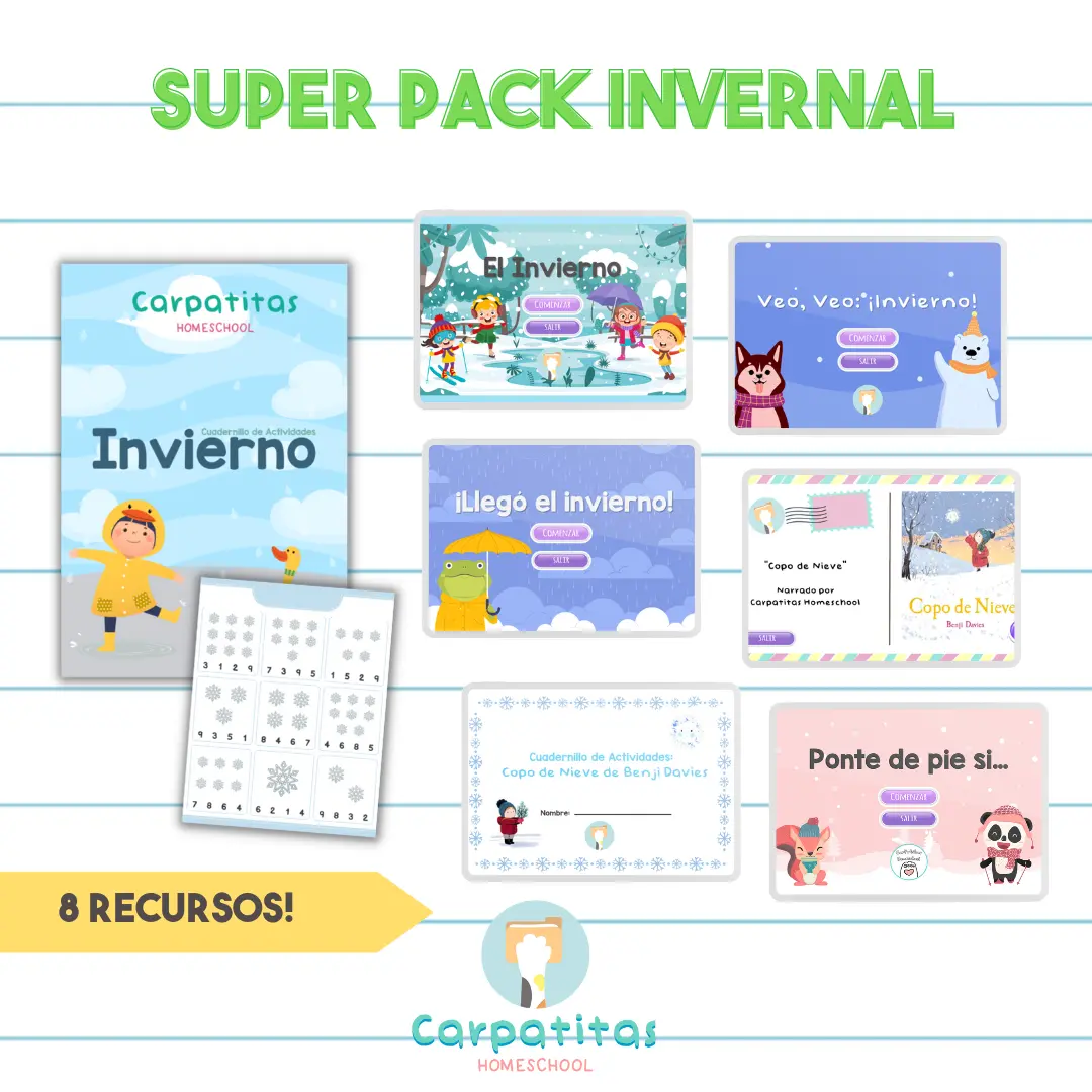 Super Mega Pack Invernal | ¡6 recursos más regalos!