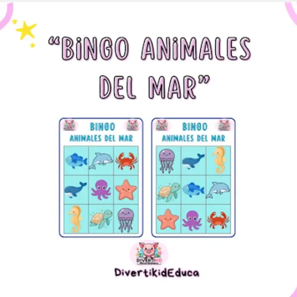 Bingo Animales del Mar