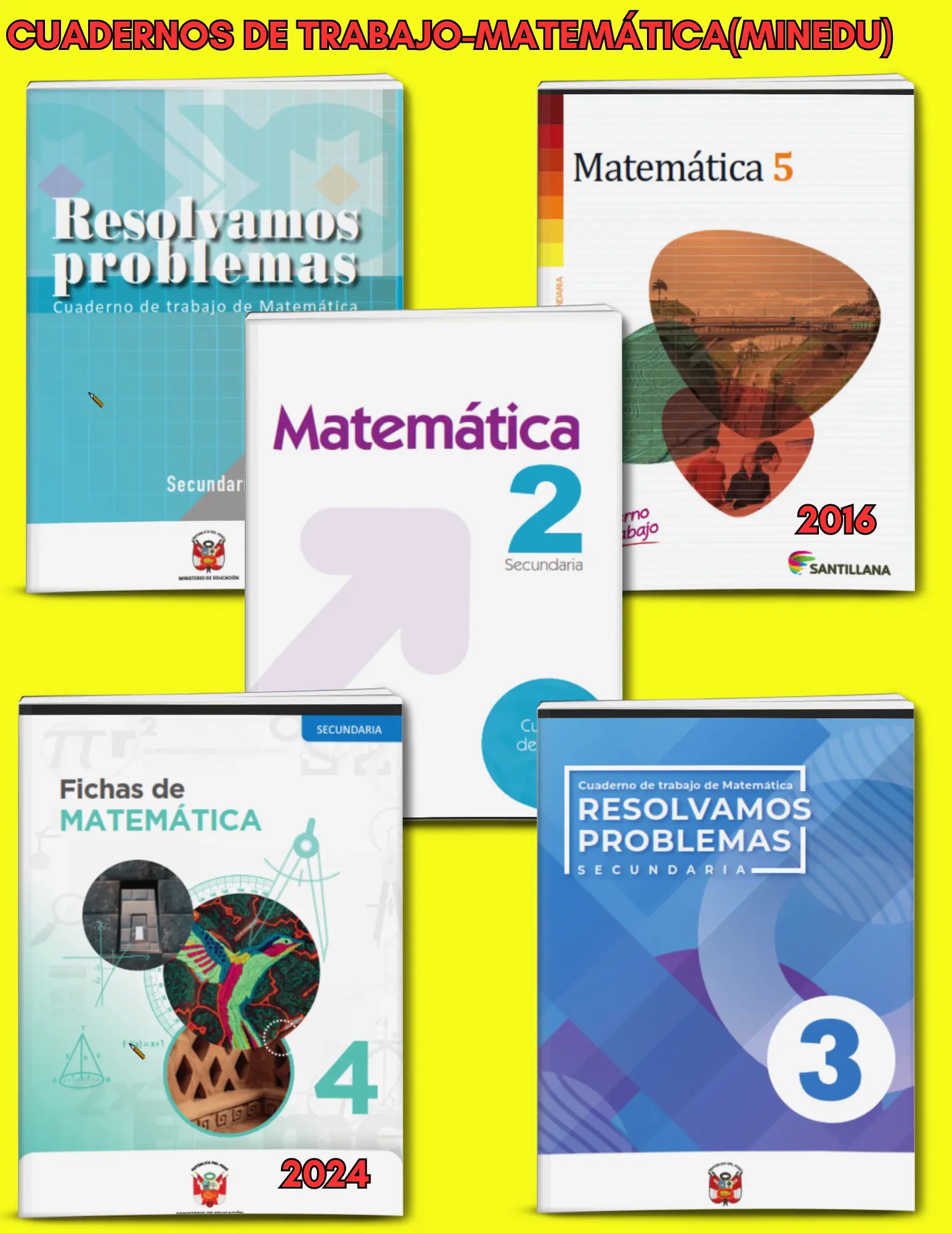 CUADERNOS DE TRABAJO MATEMATICA(MINEDU)