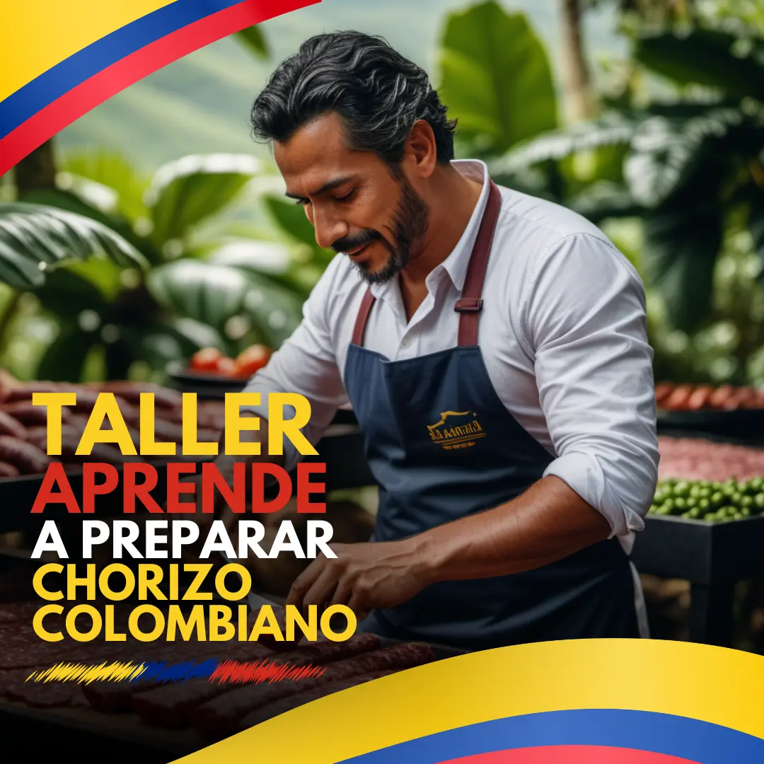 Taller aprende a preparar chorizos Colombianos