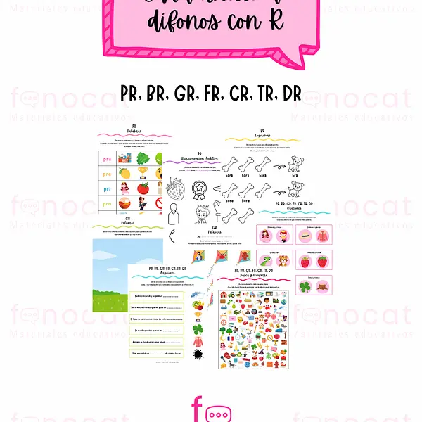 Cuadernillo de Dífonos con R