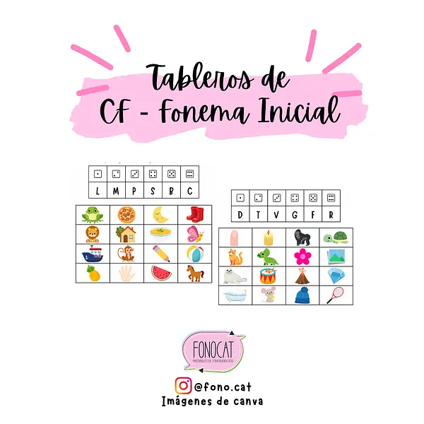 Tableros de Conciencia Fonémica