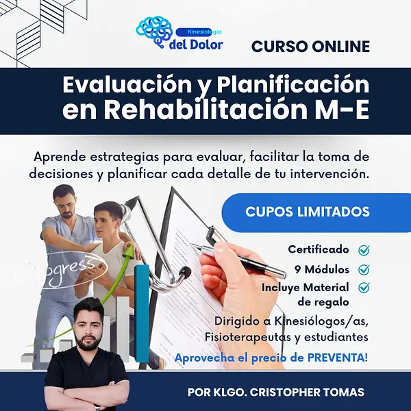 Curso Evaluación y Planificación en Rehabilitación Musculoesquelética