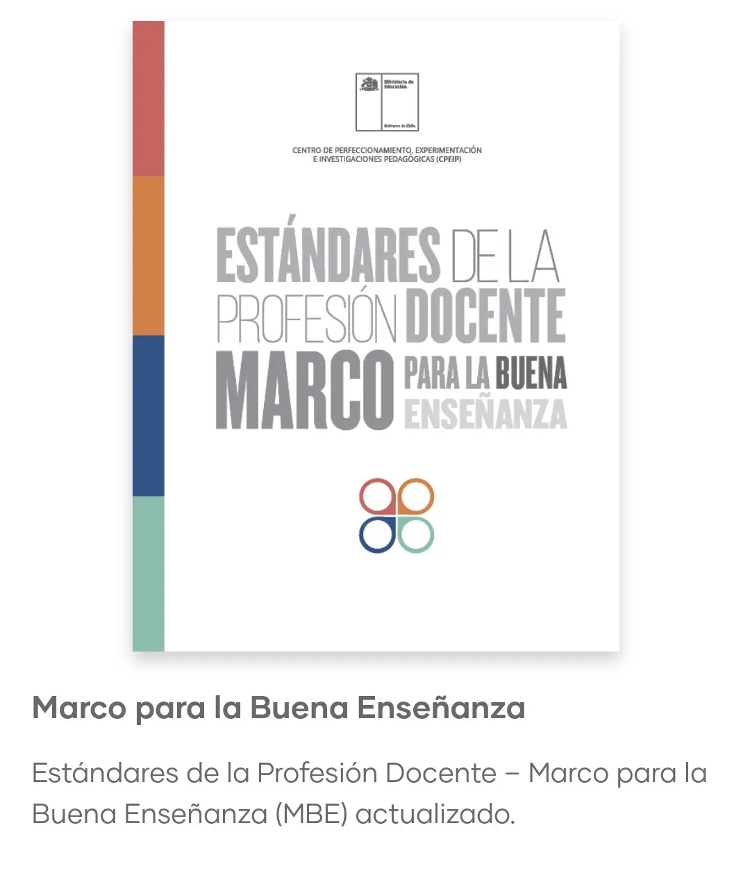 MARCO PARA LA BUENA ENSEÑANZA ACTUALIZADO