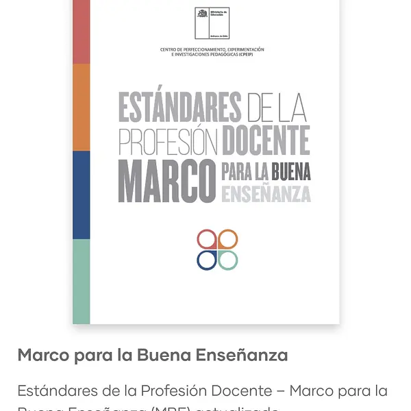 MARCO PARA LA BUENA ENSEÑANZA ACTUALIZADO