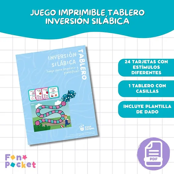 Tablero inversión silábica