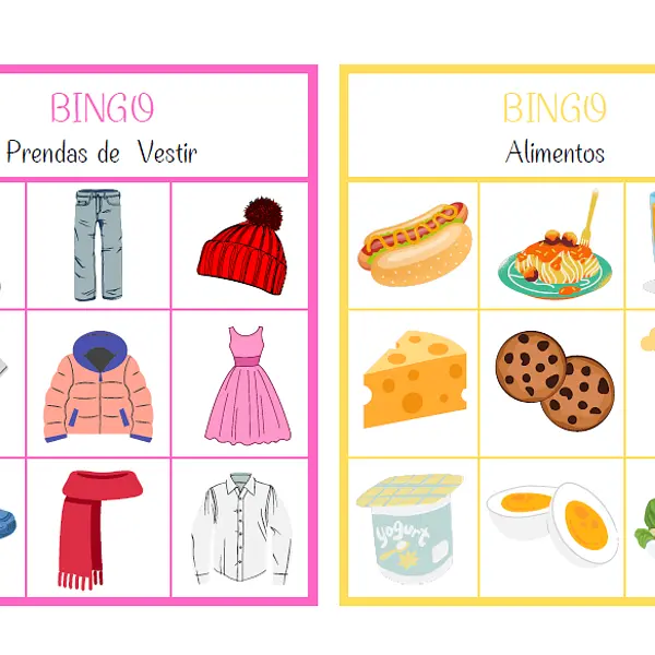 Bingo de Categorías Semánticas