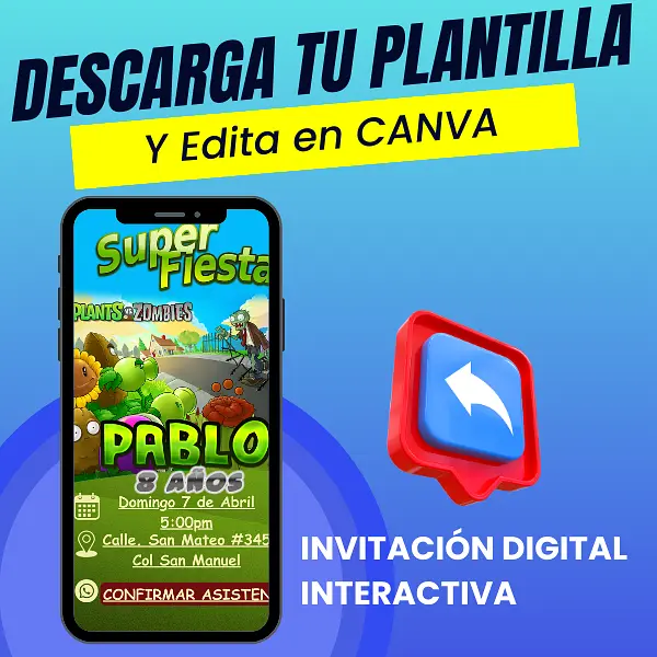 Invitación Interactiva Zombies