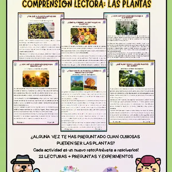 TEXTOS INFORMATIVOS "CURIOSIDADES DE LAS PLANTAS"
