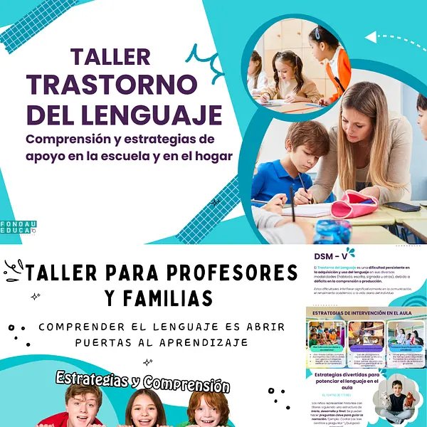 TALLER: ESTRATEGIAS PARA ABORDAR EL TRASTORNO DEL LENGUAJE