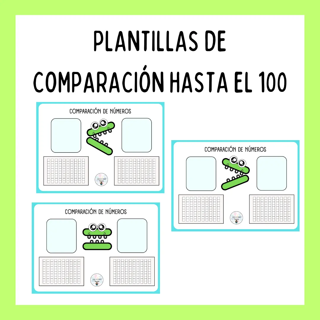 Plantilla de comparación hasta el 100