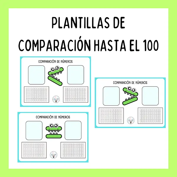 Plantilla de comparación hasta el 100