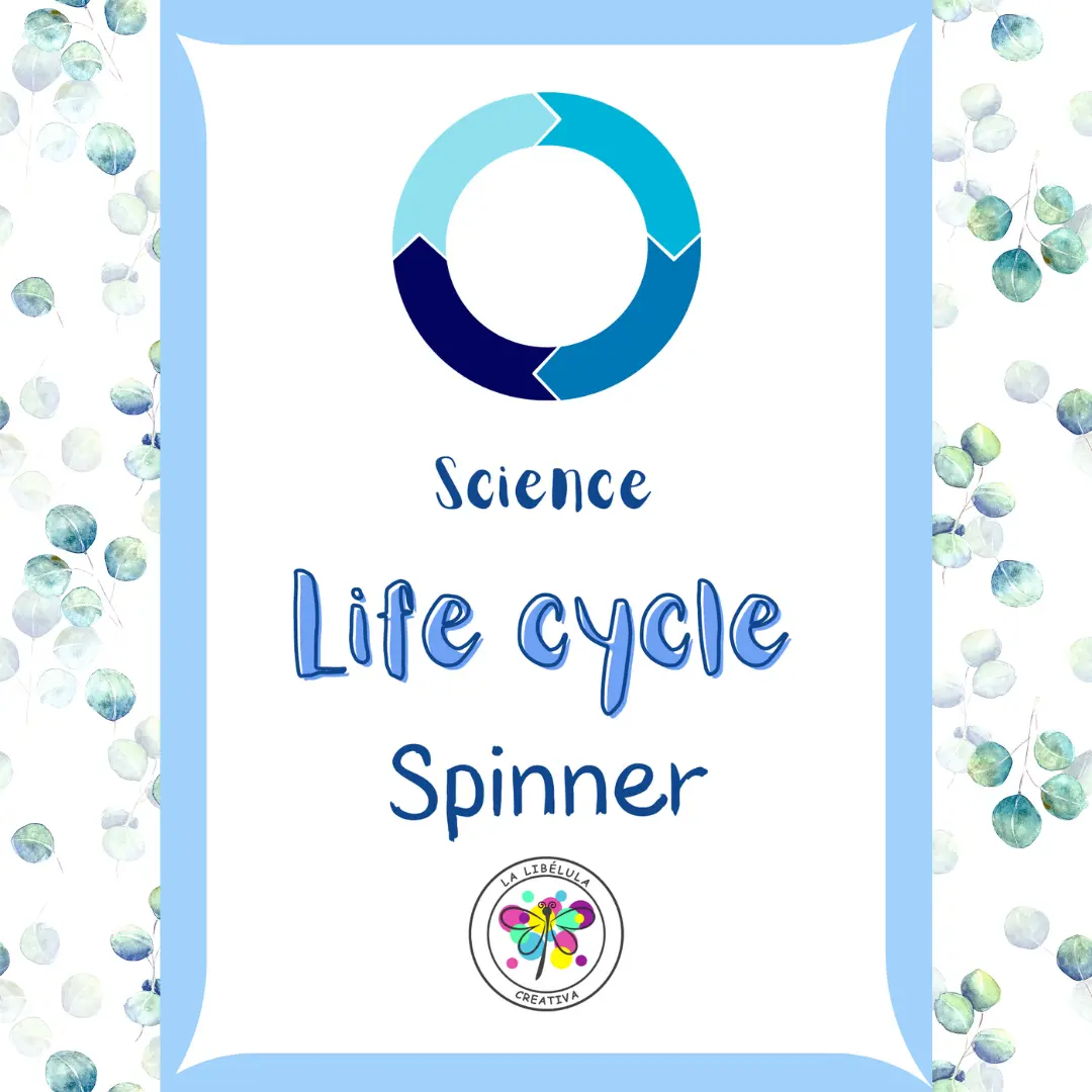 Science Life Cycle Animals Spinner Wheel Human Animals Plants NO PREP Color