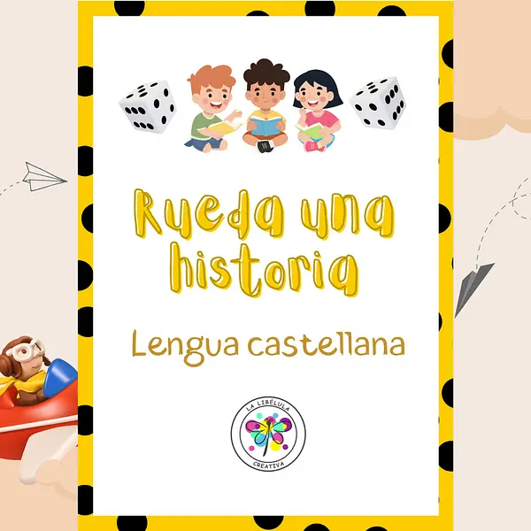 Spanish Roll a Story Language Tale Dice Rueda una historia Lengua Dado Cuento