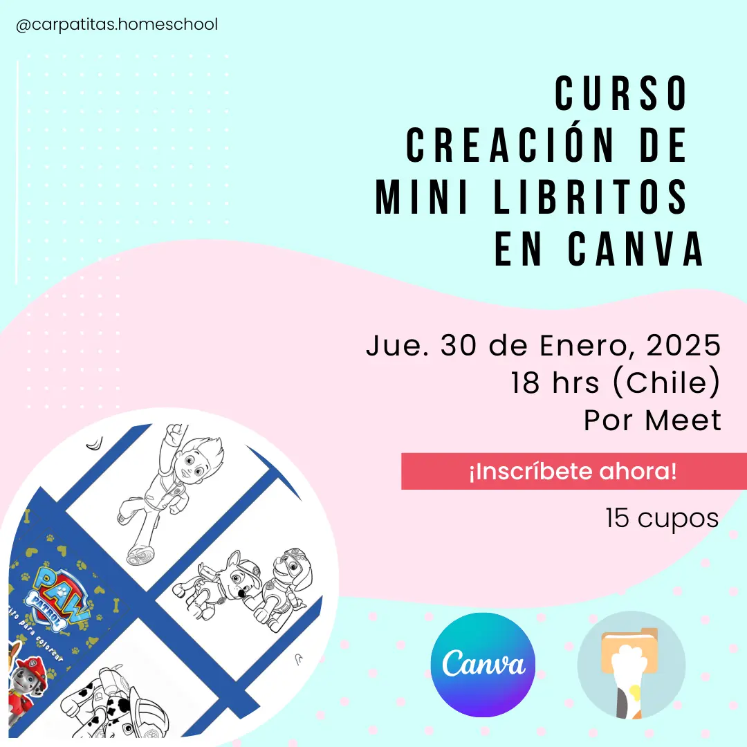 Curso Creación de Mini Libritos en Canva Online | Por Meet