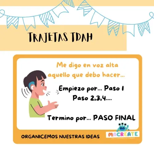 Tarjetas para trabajar TDAH