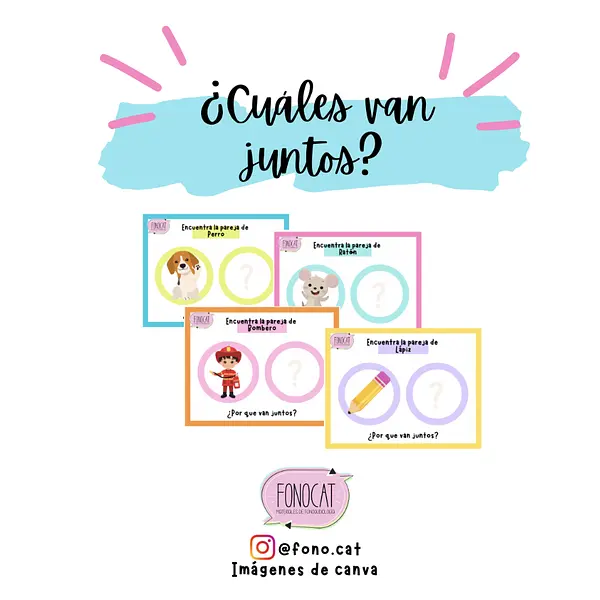 ¿Cuáles van juntos?
