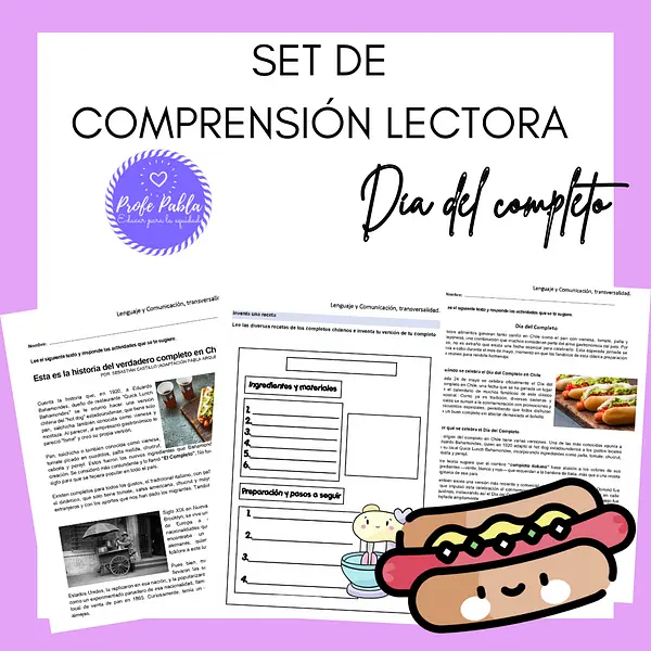 Set de compresión lectora, Día del completo