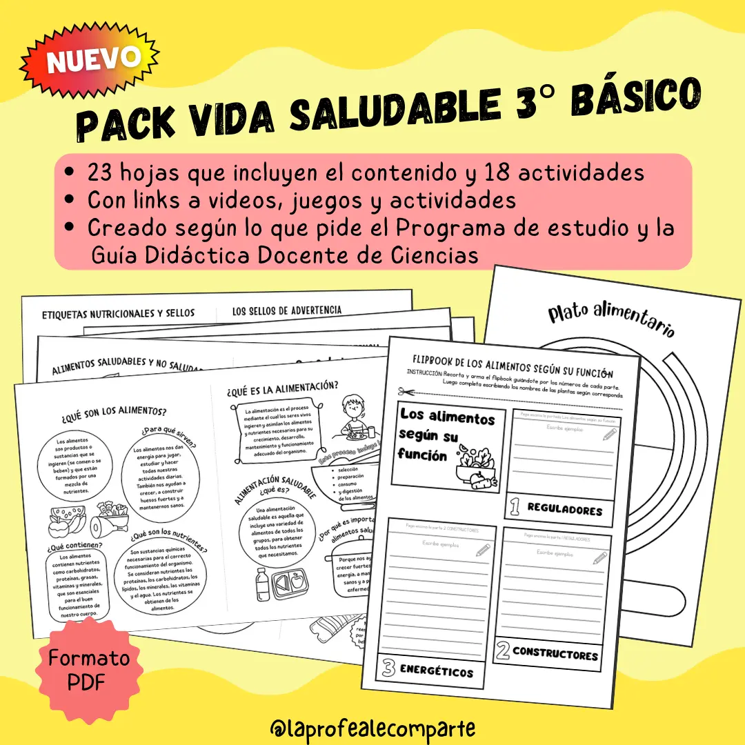 PACK VIDA SALUDABLE 3° BÁSICO CIENCIAS