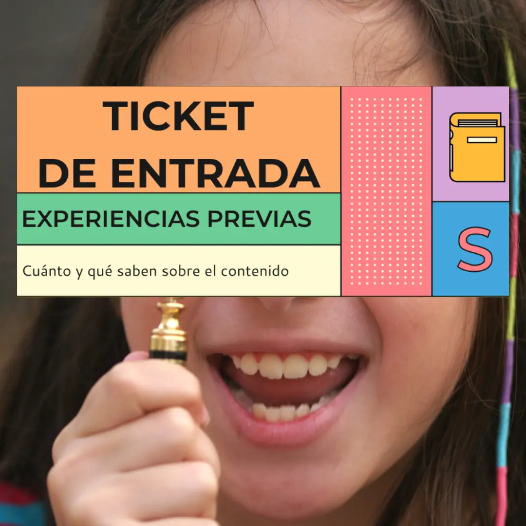 Fichas TICKETS experiencias previas