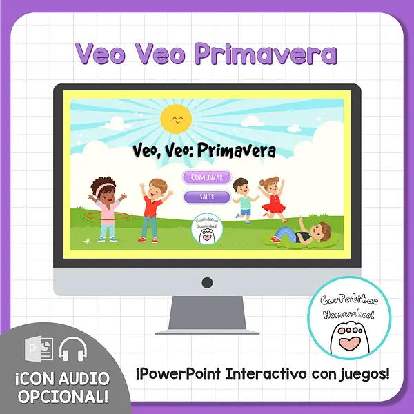 Juego Educativo Veo, Veo Primavera